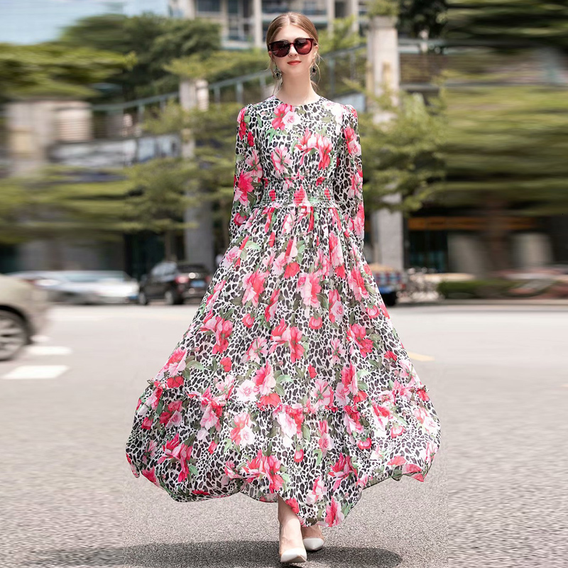 

Xf Bobo Italy Designer of Maxi Longo Ropa Mujer Retro High-quality Sexy Dress Occasional Party 2021 New Autumn T38y, Multiple