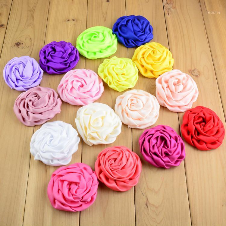 

Hot Sale 40pcs/lot 7CM Chiffon Flower Fabric Flowers For Headband DIY Hair Accessories LSFB0351