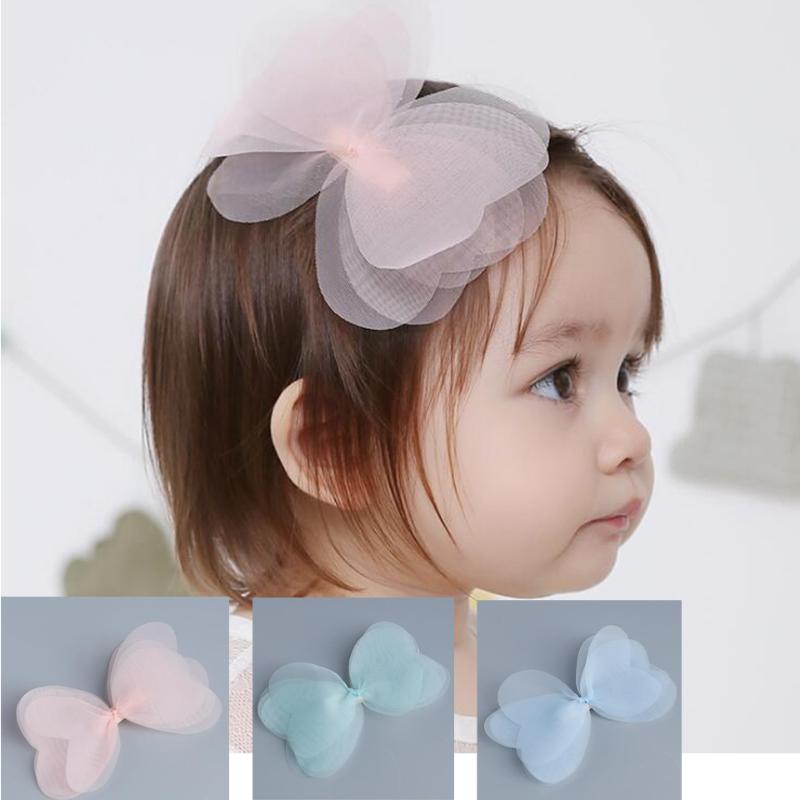 

Little Girls' Cute Multi-layer Yarn Bow Hair Clips Alligator Hairpin Barrette Hair Accessories HC026, Hc026-1