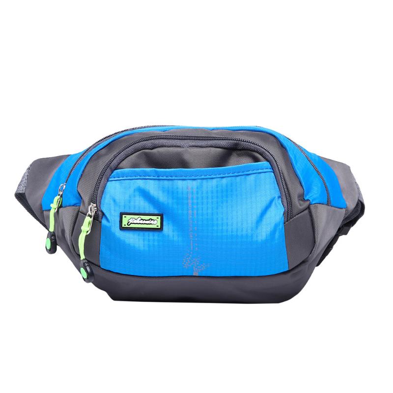 

Outdoor Sports Travel Crossbody Shoulder Bag Chest Bag Waist Pack Male Female Money Phone Waistbag Fanny pack #S, Black