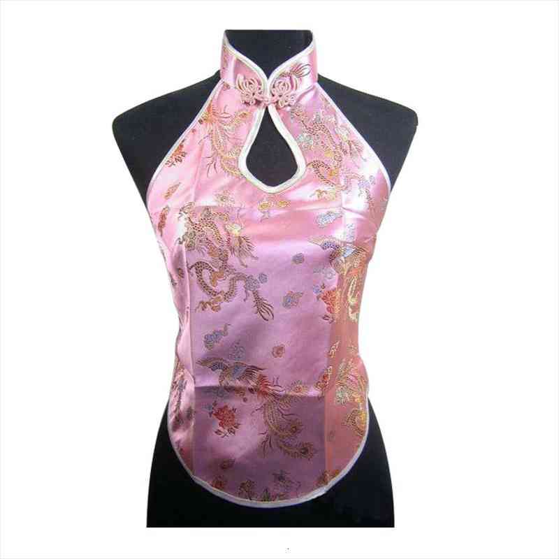 

Chinese Sexy Womens Dragon Phoenix Shirt Top Bellyband Underwear Dd002, White