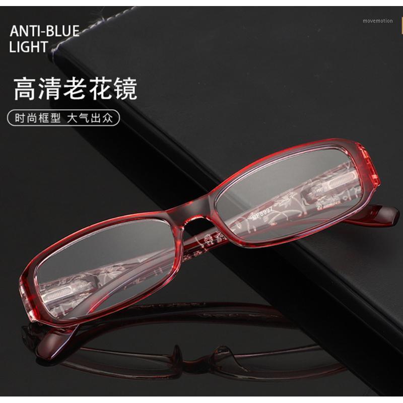 

2020 Promotion 2 Pairs Tr90 Square Print Fashion Lady Anti-fatigue Men Women Reading Glasses +0.75 +1.25 +1.5 +2.00 +1.75 To +41