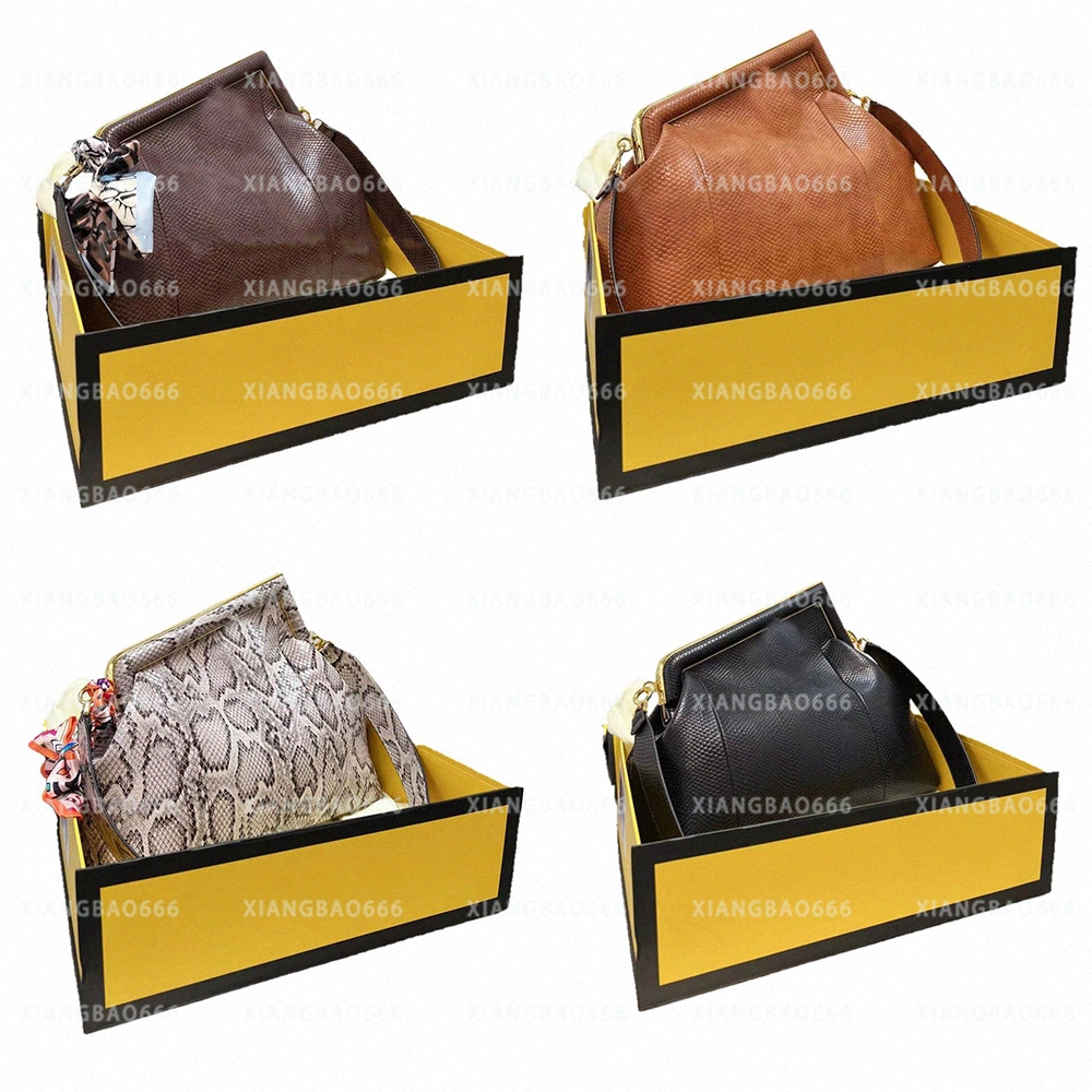 

Designer Bag FIRST Clip Pack Handles Luxury Python Lines Tote Sunshine Shopper Roma Women Serpentine Leather Handbags Purses New cloud W3C2#