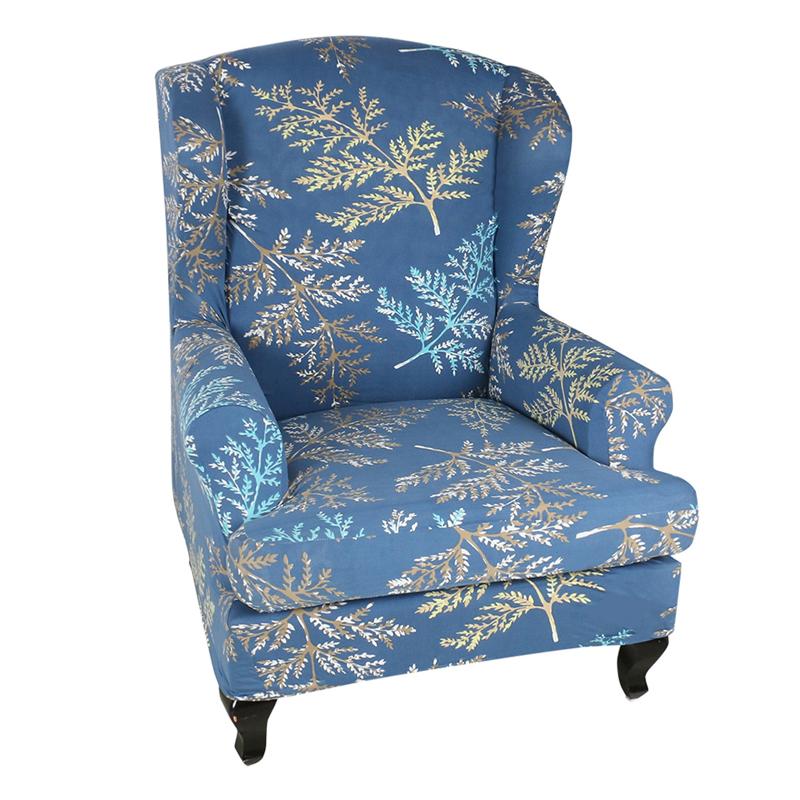

Home Anti Slip Elastic Protective Decorative Removable 3D Printed Arm Slipcovers Furniture Hotel High Stretch Wing Chair Cover