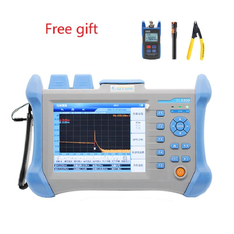 

OTDR TLO-300 60-120KM FC/SC OTDR 1310/1550nm Integrated VFL 5.6 inchTouch Screen Optical Time Domain Reflectometer English menu