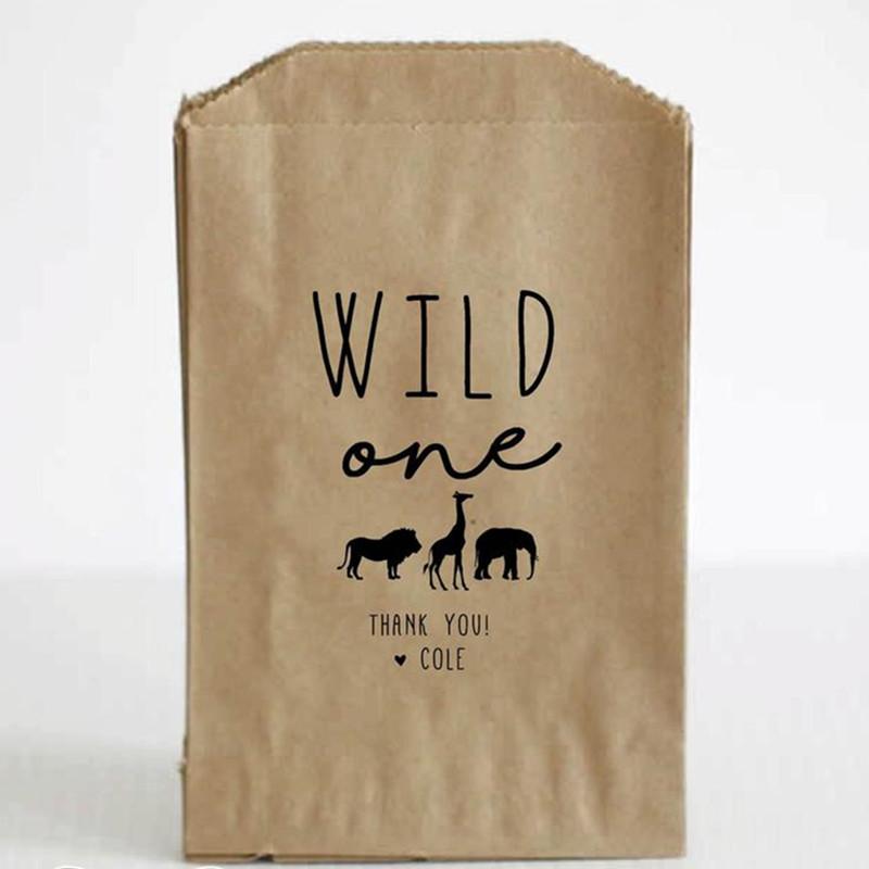 

Custom Wild One Birthday Party Favors, Wild One Favor Bags, Treat Bags, First Birthday Party Favors