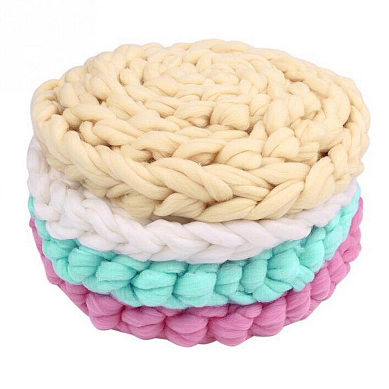 

2020 Newborn Photography Props Basket Fashion Baby Wool Blanket Solid Photo Props Backdrop Background Newborn Photography, Pk