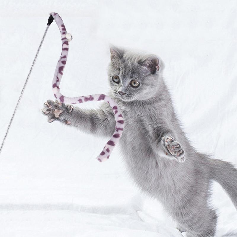 

Pet Cat toy Long Bells Interaction Funny Cat Stick Decompression Comfortable Feather Toys Pet Supplies 9M3