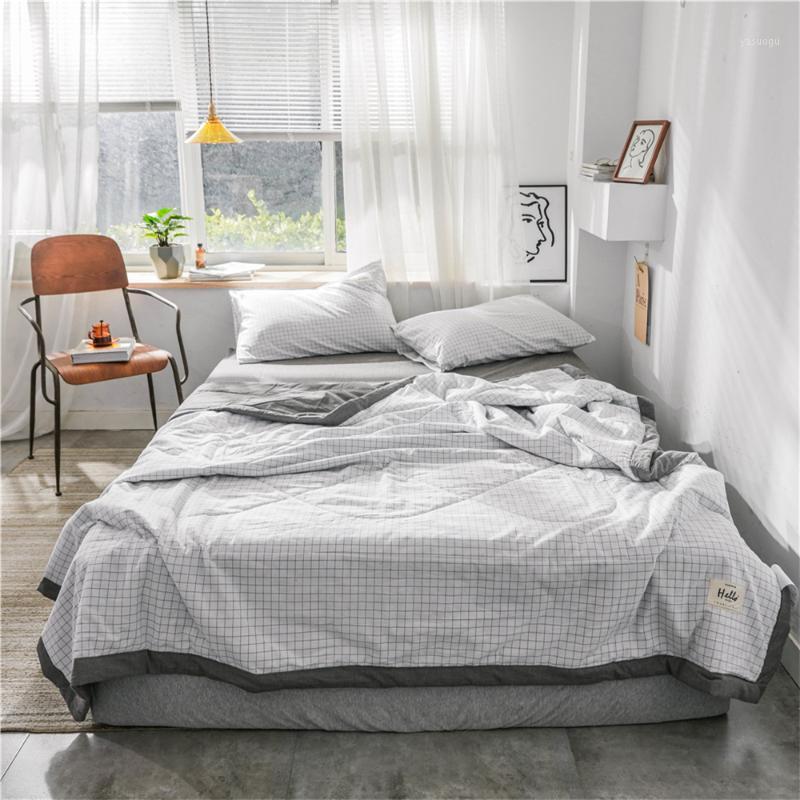 

Small White Lattice Summer Quilt Soft Cotton Air Conditioner Duvet Washable Blanket Bedspread Summer Comforter Quilts for Adults1, No.7