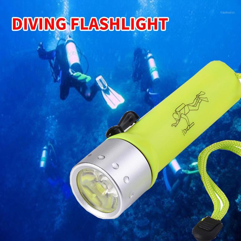 

Scuba Diving Light Waterproof Underwater LED Diving Camping Lanterna Torch Dimming 3 Mode Dive LED1