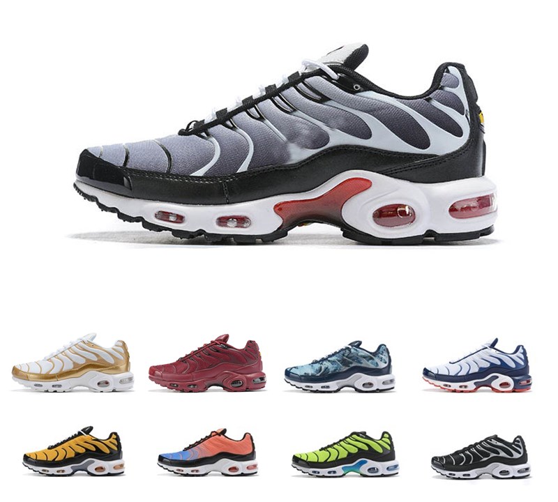 

2023 Men AIR SHOE Plus Tn Ultra SE Black White Orange Green Zapatillas Hombre outdoor shoes Trainers Green Sneakers 40-46, Color 1