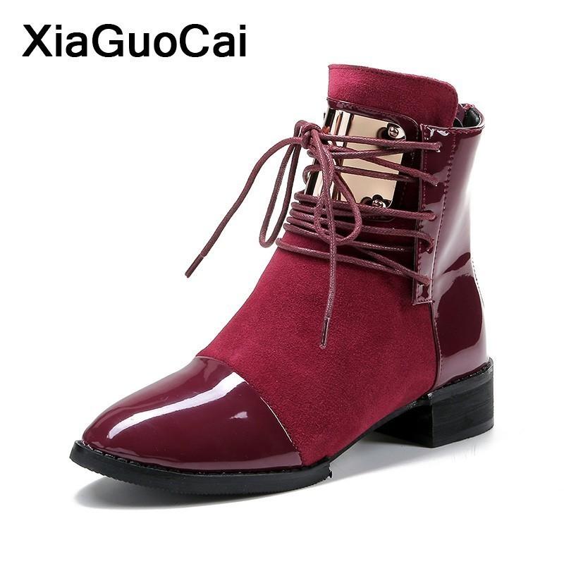 

British Women Ankle Boots Sexy Ladies Shoes Winter Genuine Leather Slim Woman Footwear Fur Pointed Toe Big Size Botas, Black