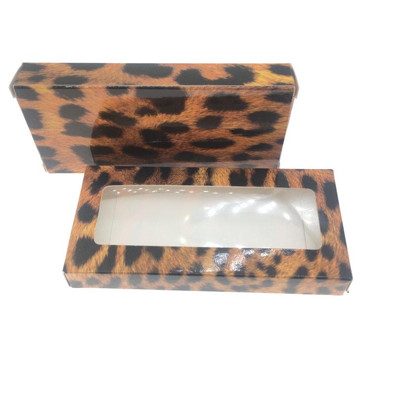 

Empty Lash Packing Boxes Rectangle Paper Box With Trays Pink/Black/Leopard Wholesale Money Lash Boxes Packaging