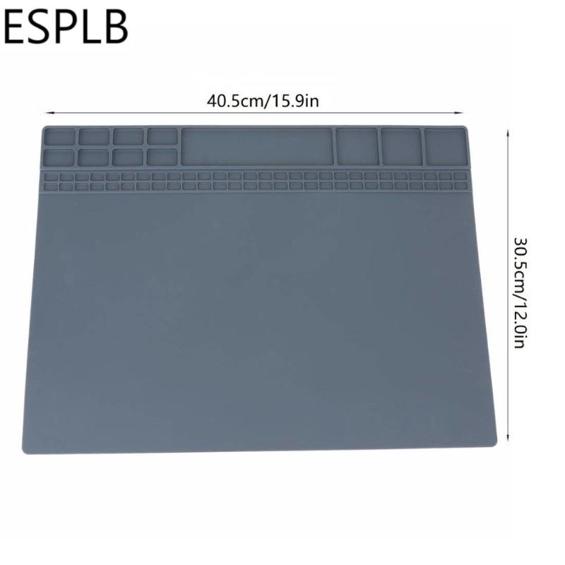 

ESPLB 405X305mm Heat Insulation Repair Pad Soldering Work Station Mat Silicon Welding Soldering Maintenance Platform