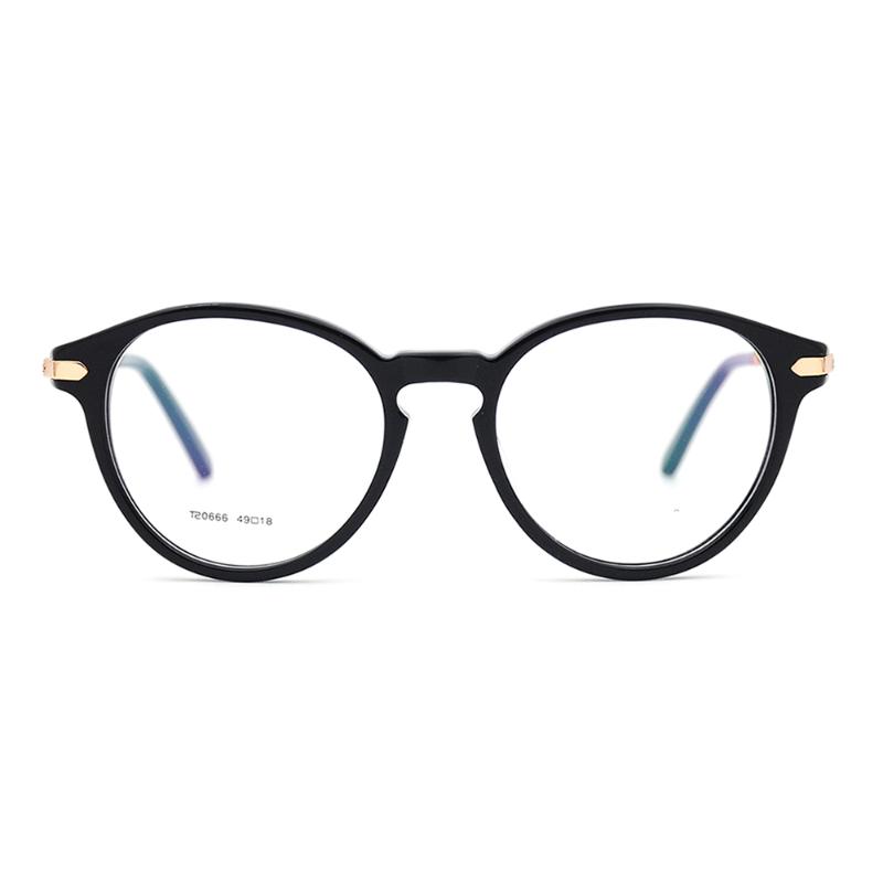 

Unisex Metal Glasses Frame Brand Designer Female Vintage Oval Prescription Eyeglasses Black Full Myopia Optical Frames Eye