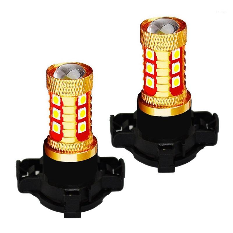 

2Pcs PY24W High Quality 3030 LED Direction Indicator Front Fog Lamp Car anti fog Light Foglamps Amber Yellow White1