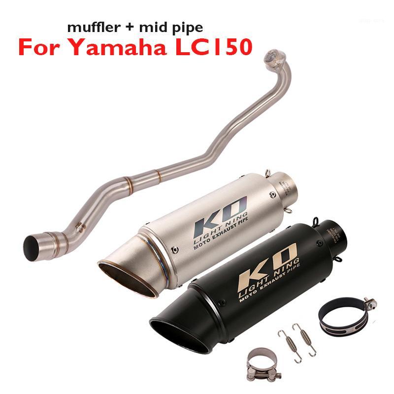 

For LC150 Motorcycle Exhaust Tip Muffler Modified Link Tube Header Connection Pipe Slip on LC1501