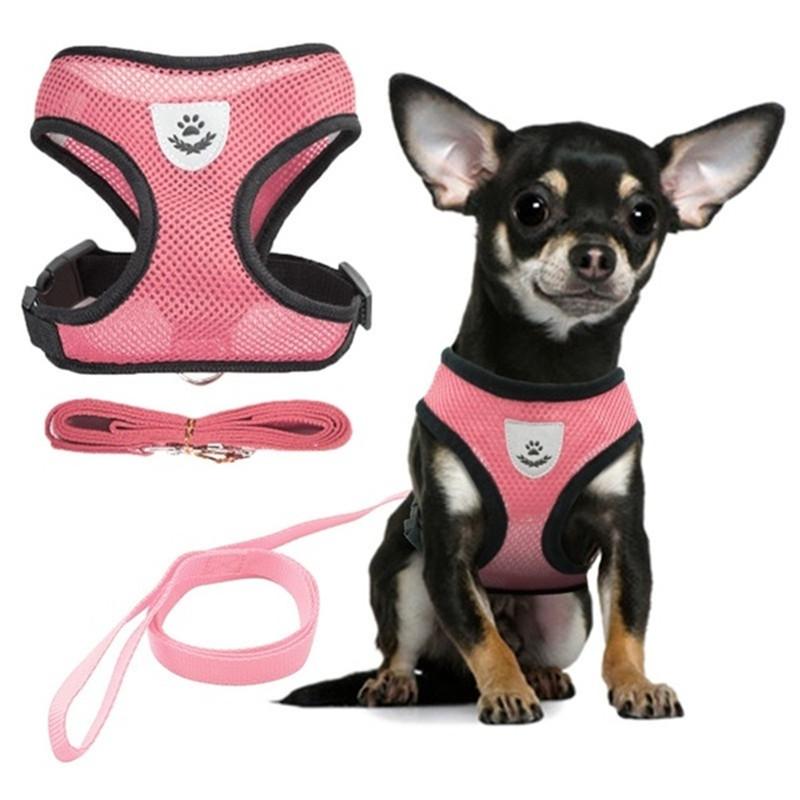 

Pet Harnesses Adjustable Pet Traction Rope Dog Straps Puppy Cats Leashes Set Chest Small Basic Halter Harnesses Dog Cat Rope