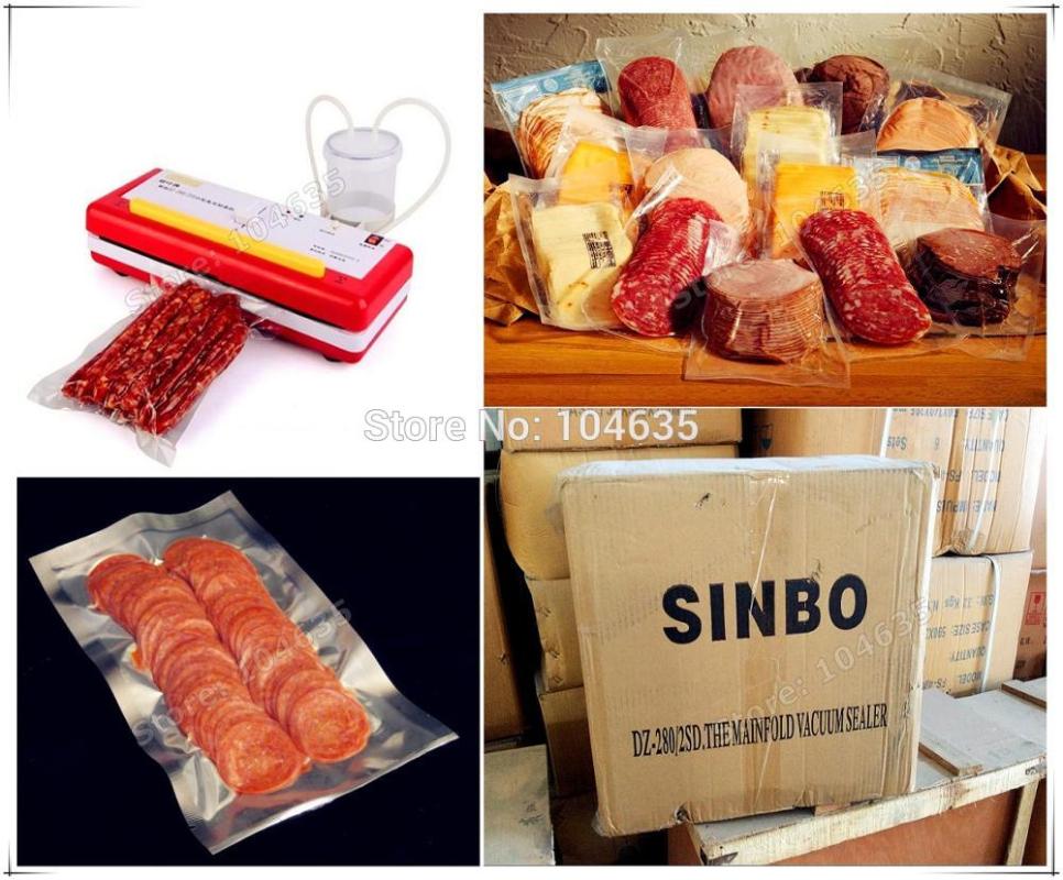 

Free Shipping!110V/220V DZ-280/2SE Portable Household Vacuum Plastic Bag Sealer Packing Machine dry or wet Environment Available