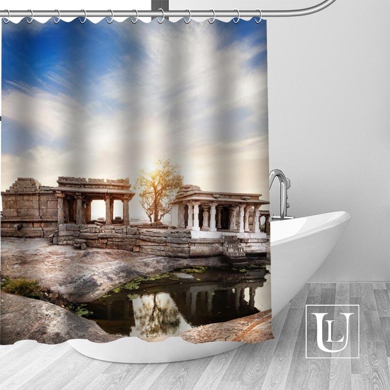 

Custom Ancient Roman architecture Shower Curtain MORE SIZE Waterproof Fabric Shower Curtain for Bathroom Decor Dropshipping