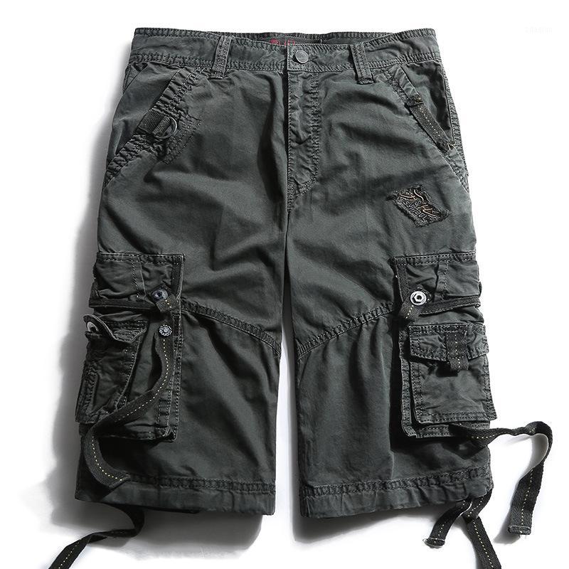 

Hot Selling Large Size Western Style Workwear Shorts Multi-Pocket Trousers Pocket Men'S Middle Pants Shorts-401, Khaki