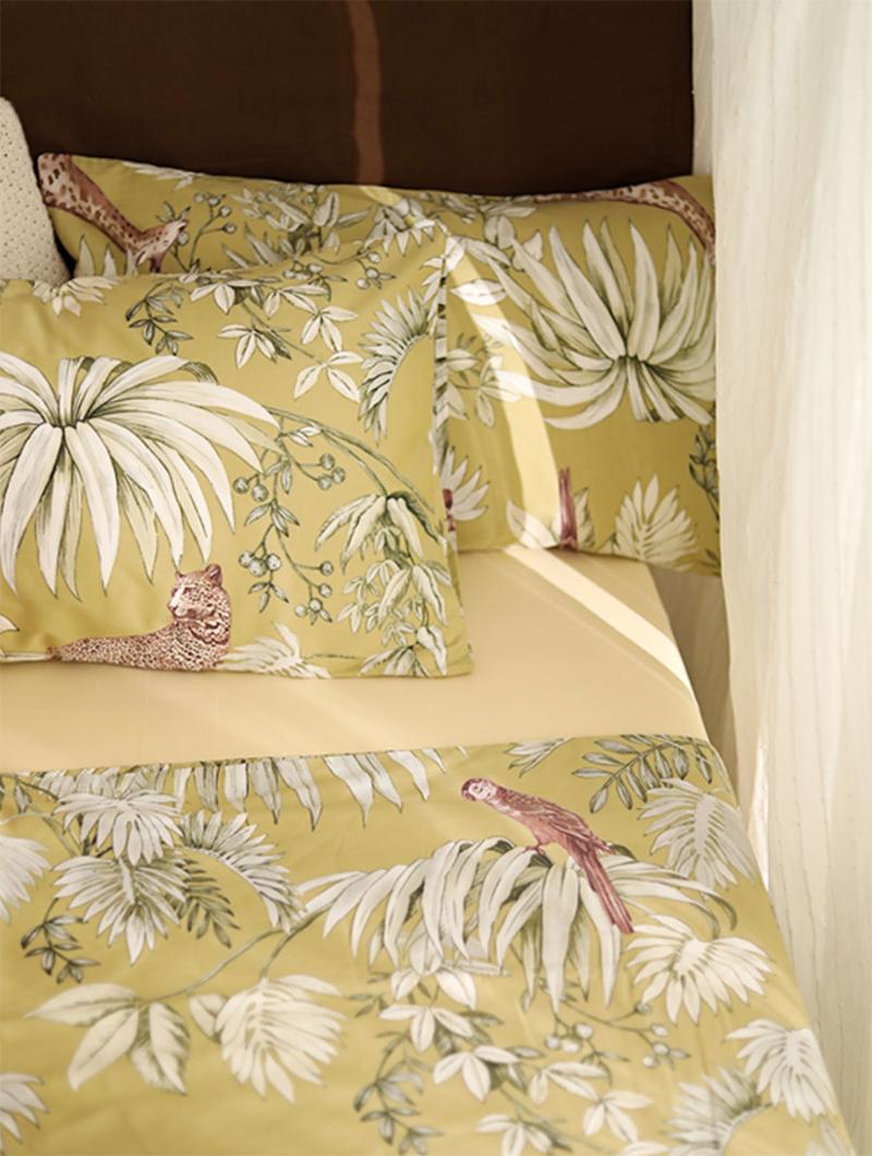 

Vintage plant animal leopard bedding set,cotton  full queen king single double home textile bed sheet pillowcase duvet cover, Picture color