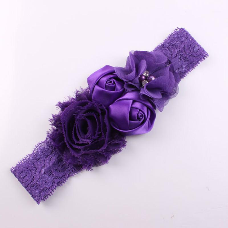 

Lace Infant Headband Chic Lace Flower Princess Girls Newborn Baby Shower Headwear Solid Bow Headdress for Toddler Hair Accessory1, Beige