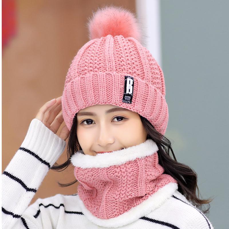

Wholesale Brand Winter Knitted Beanies Hats Women Thick Warm Beanie Skullies Hat Letter Bonnet Beanie Caps 150PCS/lot, Only cap