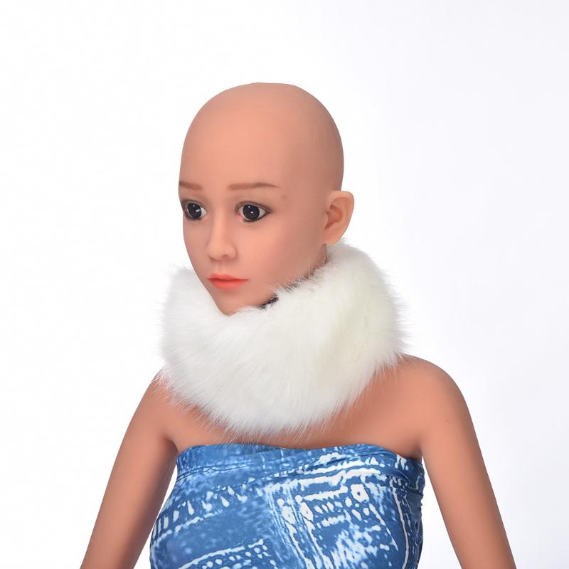 

Solid color Simulation fur advanced elegant Neck Warmer Fur Scarf New Winter Warm Unisex Scarves Contract Color wraps bufanda