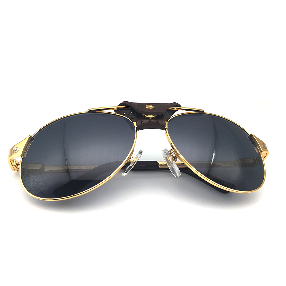 

Luxury-Retro pilot Sunglasses Men Carter Glasses Santos Shades Women Fashion Eyewear Sunglasses Retro Eyeglasses Christmas 554