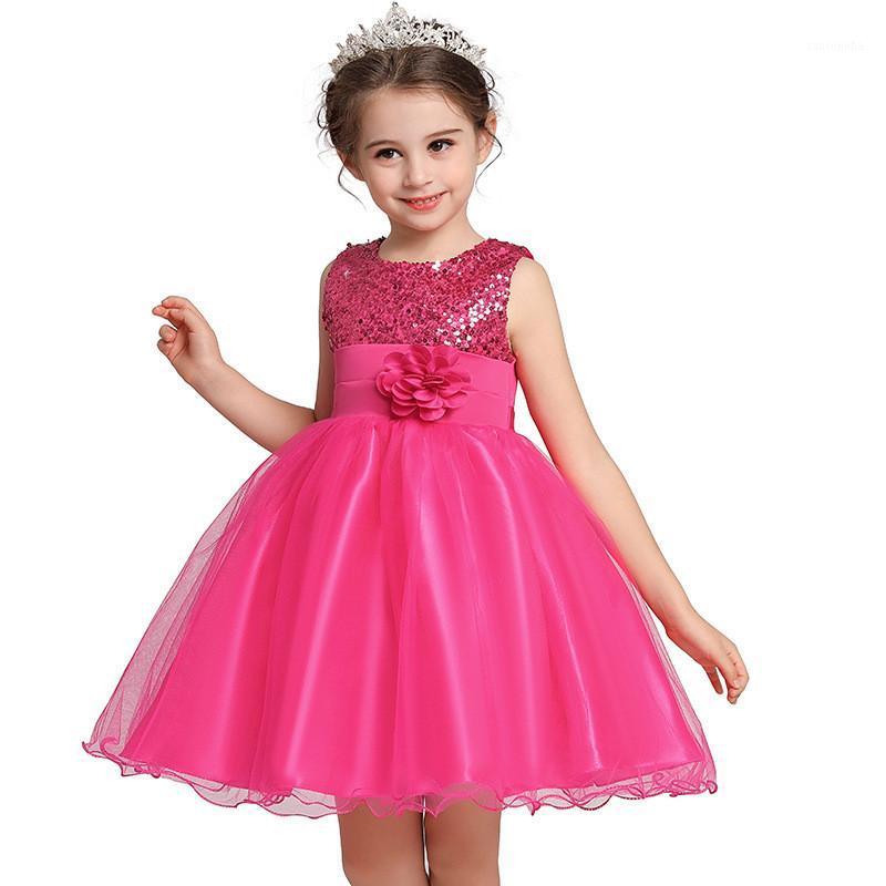 

Baby Lace Petal Princess Dress For Girl Elegant Birthday Party Dress Girl Baby Girl's Christmas Clothes1, Pink