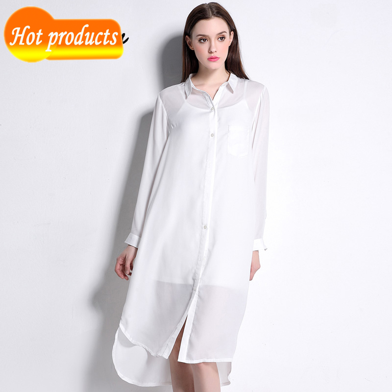 

2020 women and tops blue femme embroidered fashion shirts mujer frilly blouse big cotton clothes AHRI, Pure white