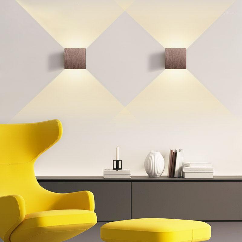 

LED Wall Lamp Aluminium LED Wall Light Aisle Stair Decorate Lighting Fixture Bedroom Bedside Lamp AC110V/220V indoor Light1