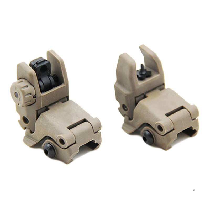 

Tactical M4 AR15 AR-15 Front and Rear Flip Up Rapid Transition Backup Folding Sight for Picatinny Rail