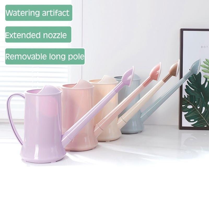 

2L Long Spout Kettle Household Plastic Watering Can Thicken Retro Watering Can Garden Tool, Pk