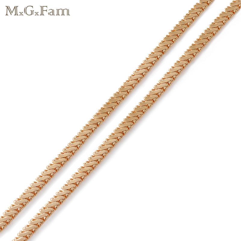 

MxGxFam ( 50 cm * 3 mm ) Charming Gold Color Small Chain Necklaces For Men Fashion Jewelry Good Quality