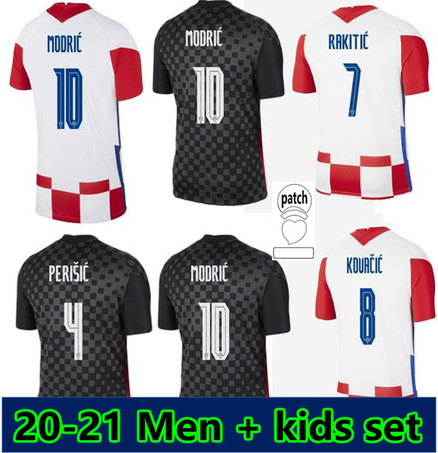 

2021 national team soccer jersey MANDZUKIC MODRIC RAKITIC PERISIC home away 20/21 men + kids kit KOVACIC KALINIC football shirt