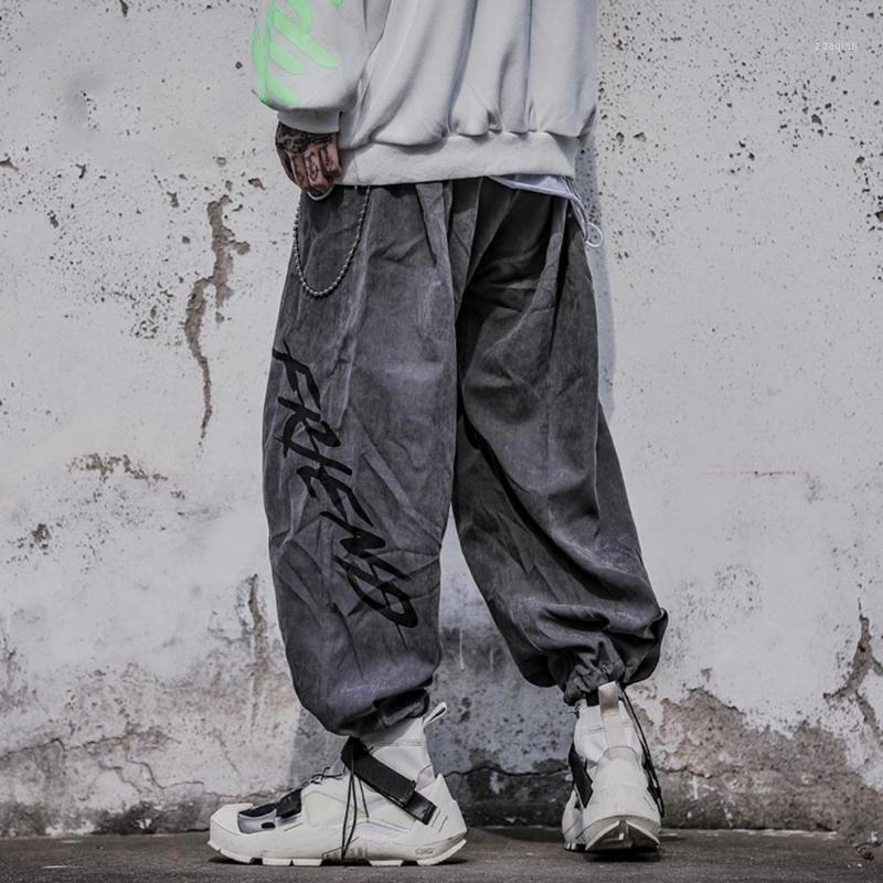

AprilMOMO Hip Hop Oversize Casual Joggers Trousers Tactical Pants Men 2020 Elastic Waist Harem Sweatpants Pants Streetwear1, Black