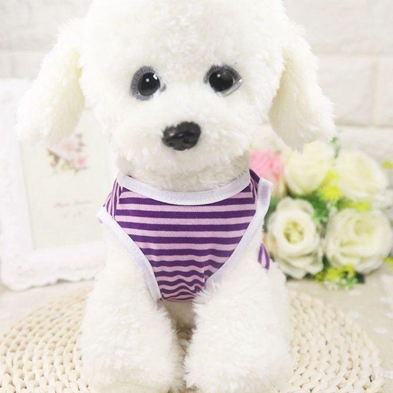

Summer Dog Vest Pet Clothes For Dogs Cat Vest Shirt Clothing For Dogs Costume Small Medium Dog Striped Clothes Chihuahua TJM90841, Green