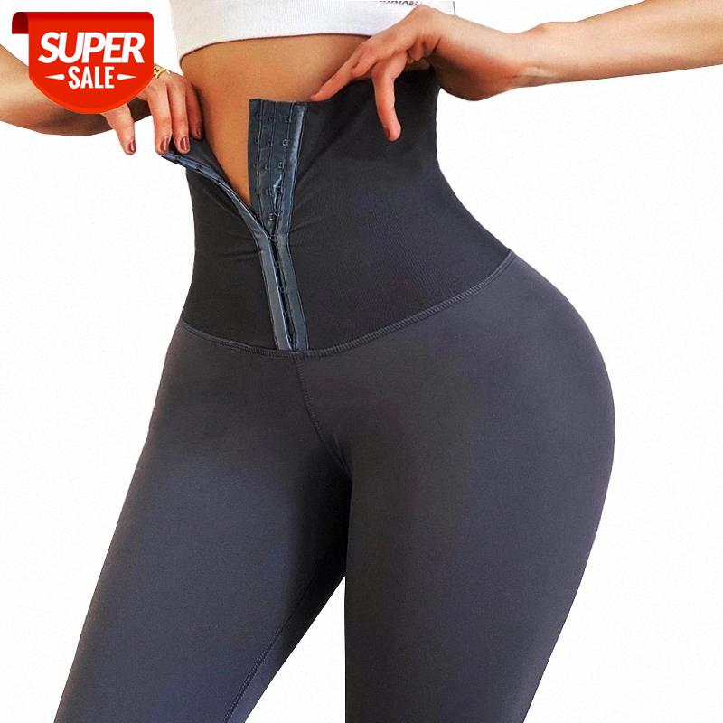 

CHRLEISURE Sexy Fitness Legging anti cellulite Women Seamless High Waist Shrink Abdomen Leggings Workout Tight Pants #548O, Black;white