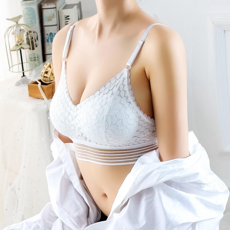 

French Women's Lace Push Up Bra Mesh Bralette Lingerie Female Seamless Padded Bra Brassiere Intimates Femme Sexy Underwear1, Beige