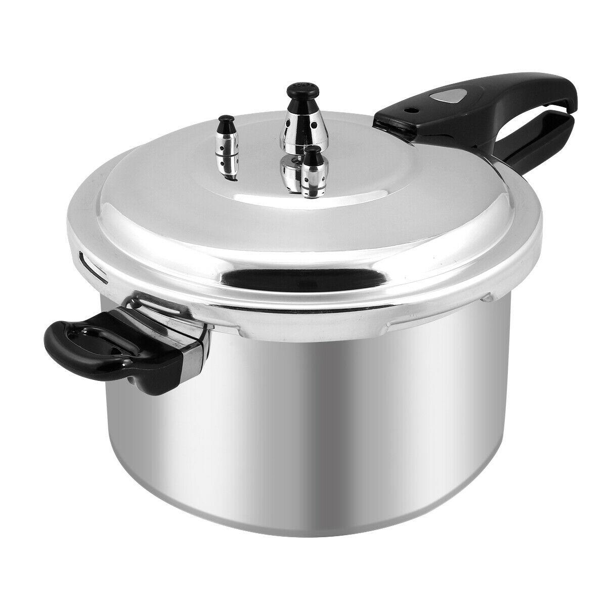 

8-Quart Aluminum Pressure Cooker Fast Cooker Canner Pot Kitchen Large Capacity