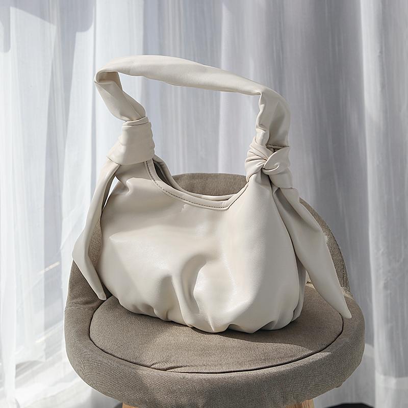 

Fashion Soft Leather Portable Vintage Bag Female Small Cloud Handbag Women Bag Hobo Luxury Handbags Women Bags Designer, Black