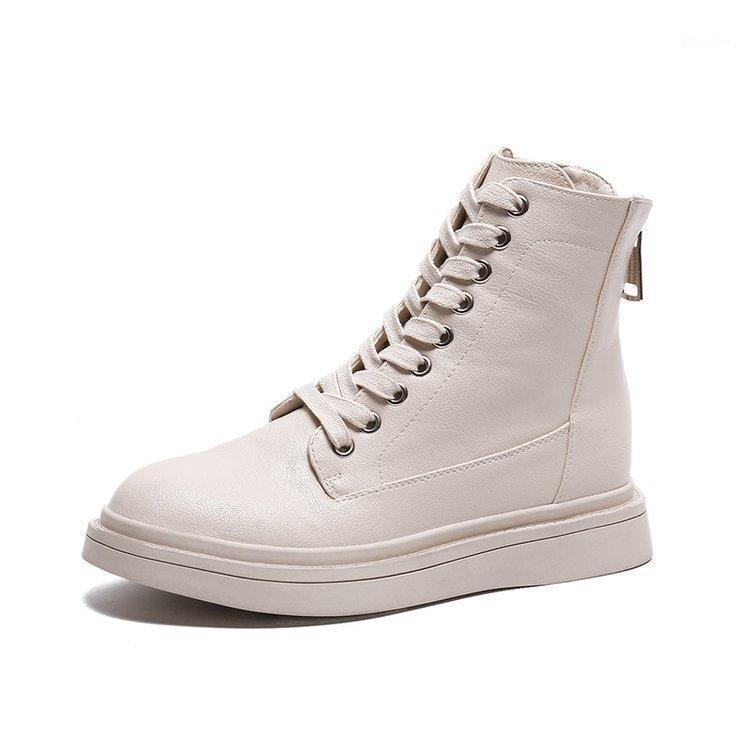 

boots women's short boots winter wild 2020 new locomotive women's1, Beige