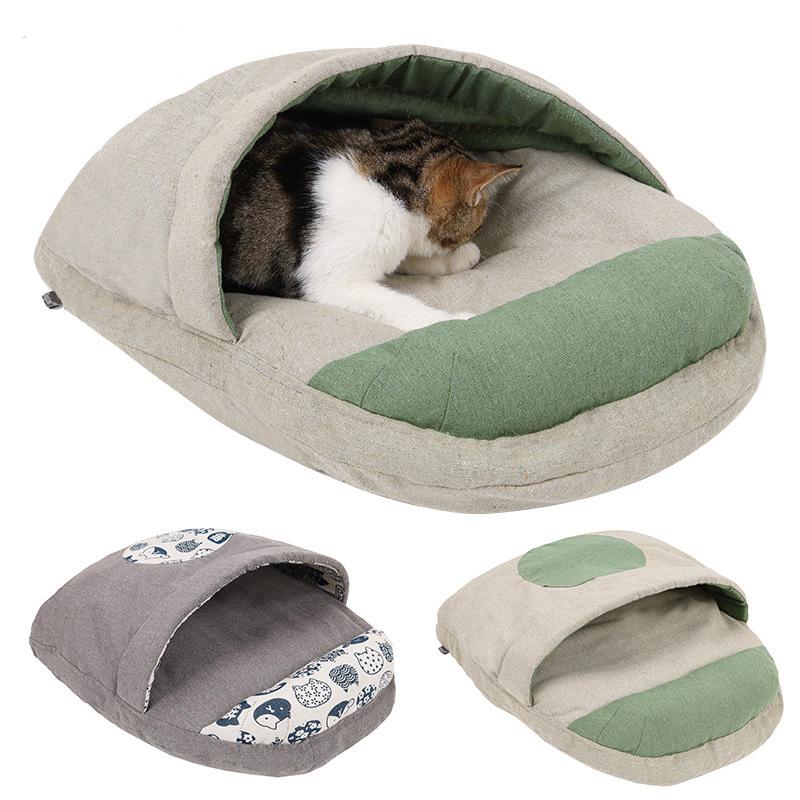 

Cat Bed Cat Sleeping Bag For Small Dogs Pet Sofas Mat Winter Warm House Small Pet Bed Puppy Kennel Nest Cushion Products