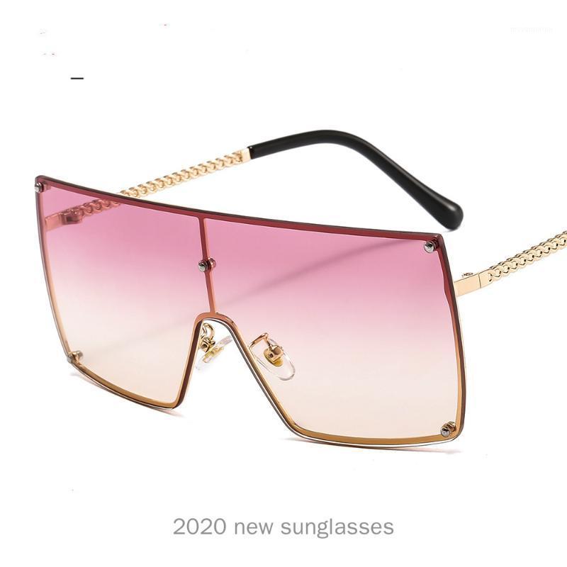 

2020 New Oversized Square Sunglasses Women Brand Designer Sun Glasses Female Big Frame Colorful Shades Men with box NX1