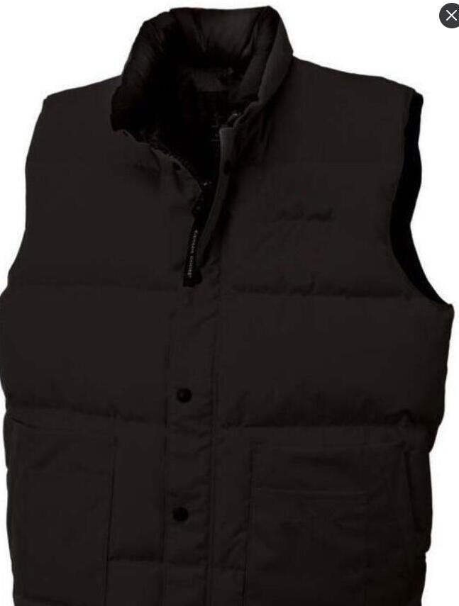 

20SS New Mens freestyle real feather down Winter Fashion vest bodywarmer Advanced Waterproof Fabric FIRE FRHINOCEROS, Black;white