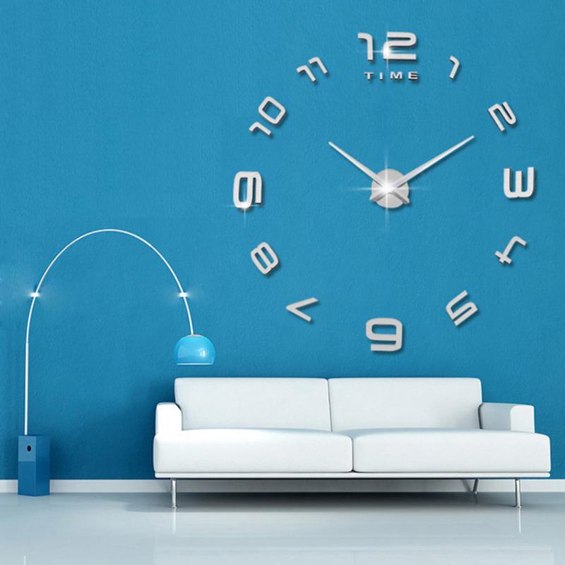 

2020 Digital New Clock Watch Wall Clock diy Wall Acrylic Mirror Home Decor Living Room Quartz Pin Free Shipping