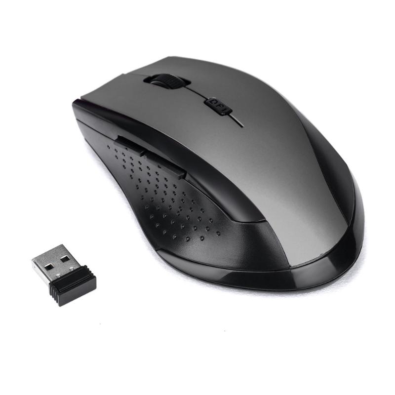 

High Quality Portable Gaming Mouse 2.4GHz 6D Optical USB Receiver Wireless Mouse 2000DPI Mice For Laptop Desktop Gray PC 20J12