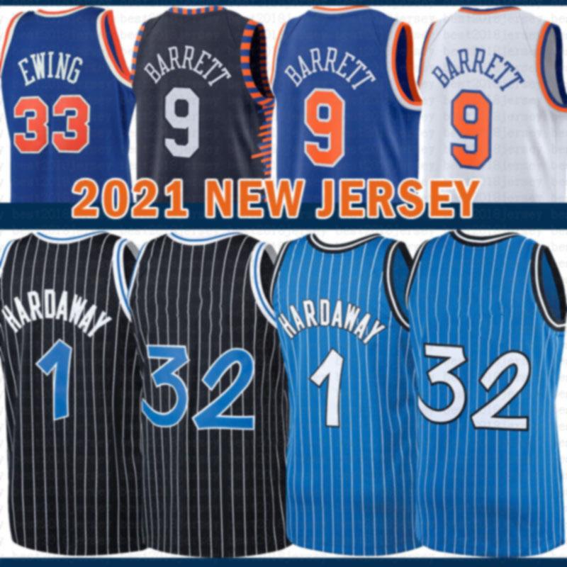 

2021 New Shaquille basketball jersey 32 Mens Penny 1 Hardaway Mesh Tracy 1 McGrady Retro RJ 9 Barrett Cheap Patrick 33 Ewing, Mens jersey